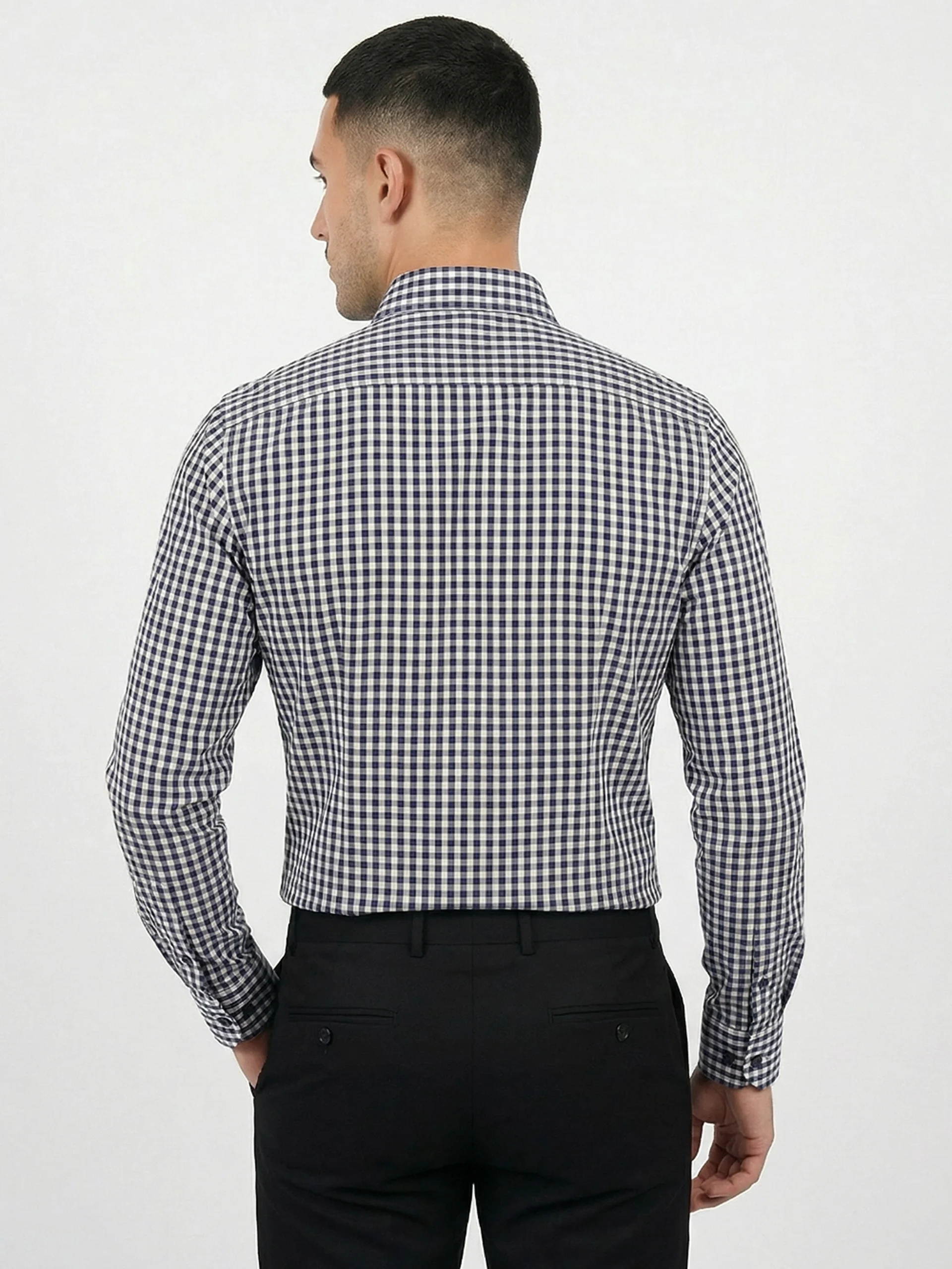 Non-Iron Pure Cotton Royal Check Shirt